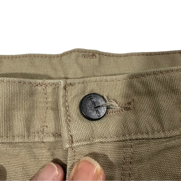 Carhartt Cat 2 Flame Resistant Tan Canvas Cargo Jeans Pants Sz 38x34 7 Pockets - Picture 3 of 15